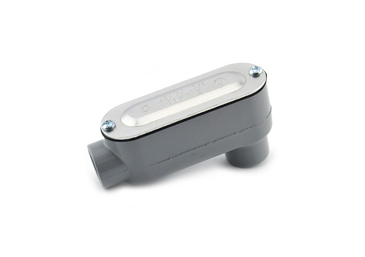 Rigid and IMC Conduit Body, Type LB, Aluminum, Cover and Gasket, Size 1-1/2 Inch