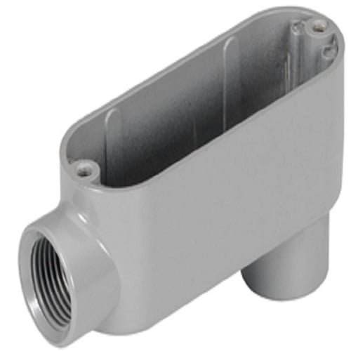 Rigid and IMC Conduit Body, Type LB, Aluminum, Size 1 1/4 Inch