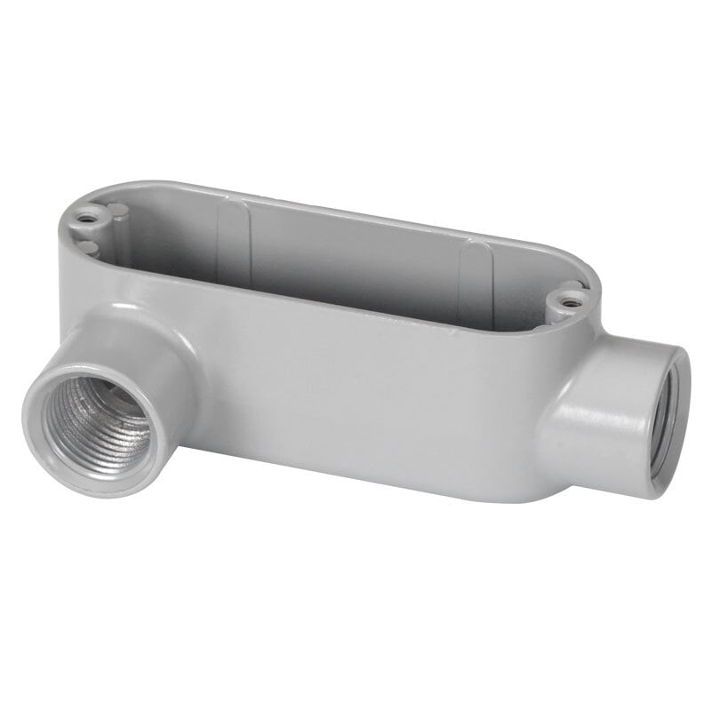 Rigid and IMC Conduit Body, Type LL, Aluminum, Size 1 1/4 Inch