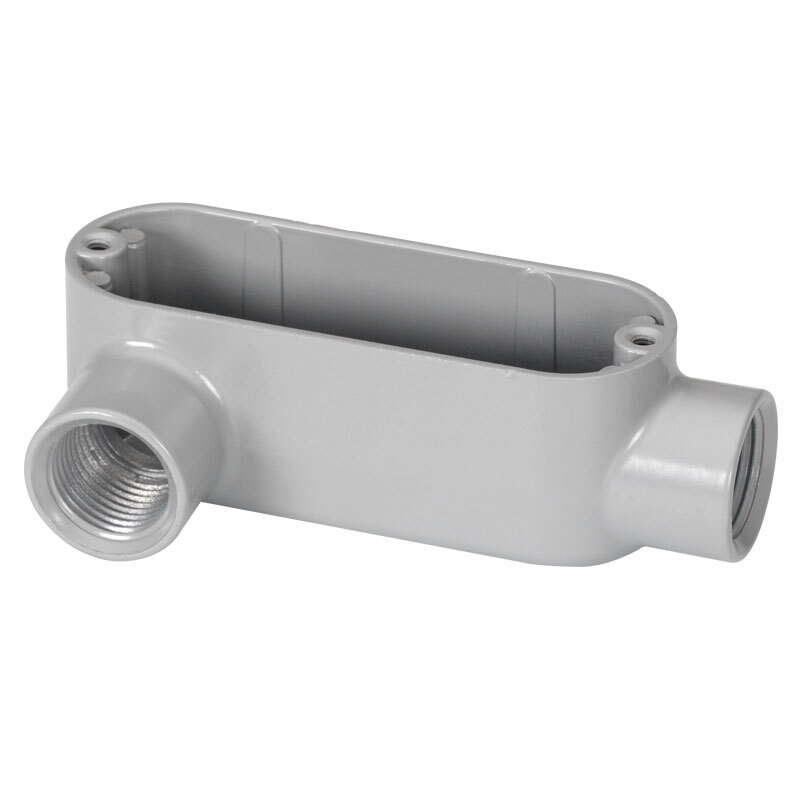Rigid and IMC Conduit Body, Type LL, Aluminum, Size 1 1/2 Inch