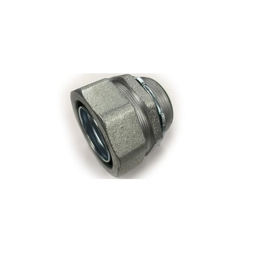 Connector, Liquid Tight, Straight, Malleable Iron, Size 4 Inch, Insulated