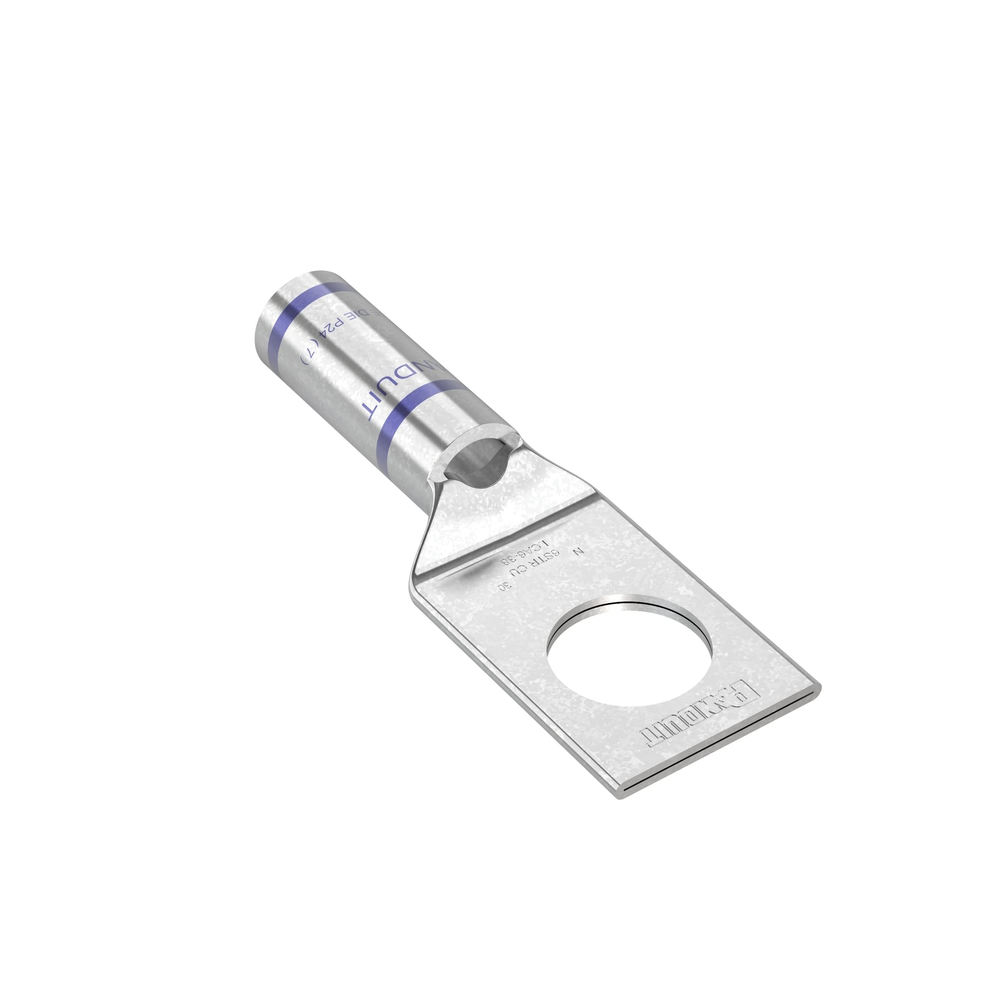 Copper Compression Lug, 1 Hole, #6 AWG, 