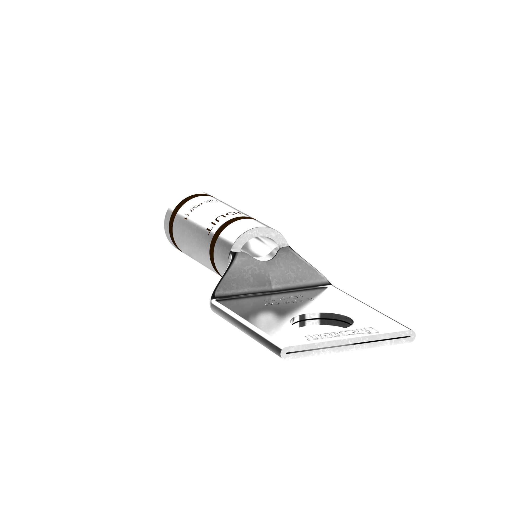 Copper Compression Lug, 1 Hole, #2 AWG, 