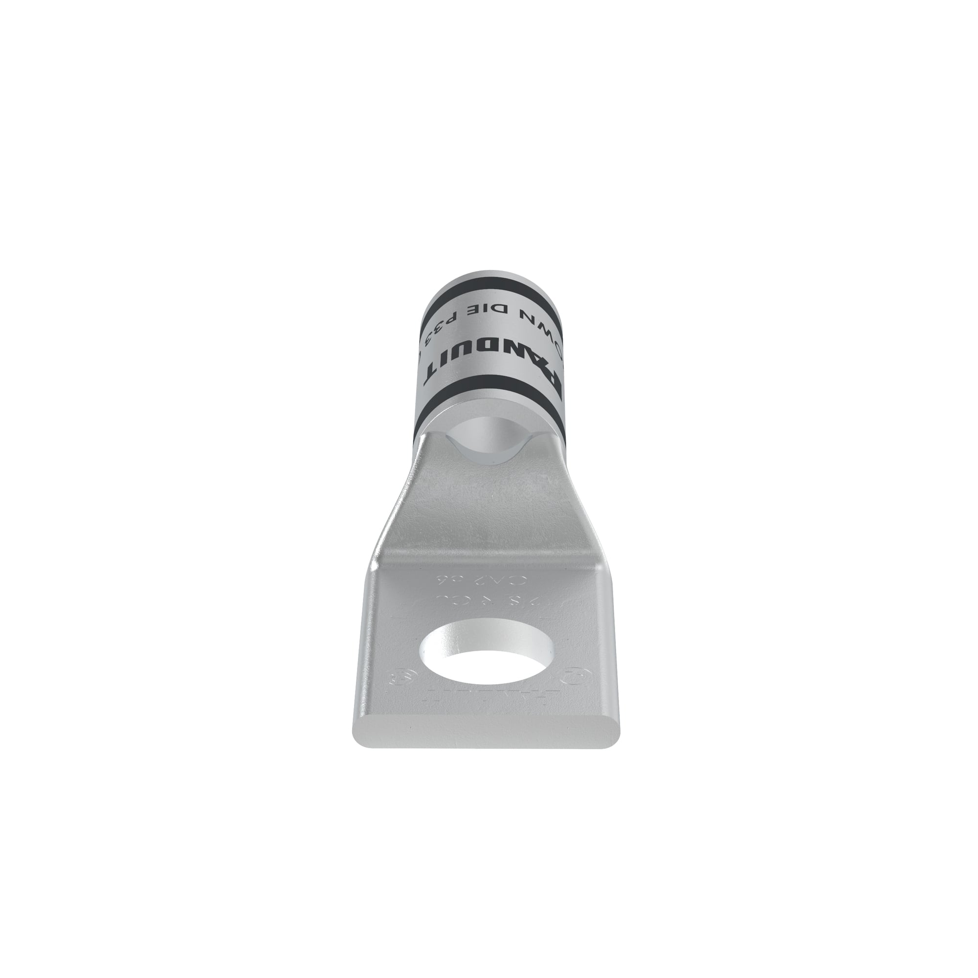 Copper Compression Lug, 1 Hole, #2 AWG, 