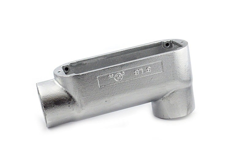 Rigid and IMC Conduit Body, Type LB, Malleable Iron, Size 3  Inch