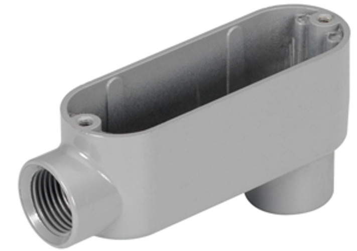Rigid and IMC Conduit Body, Type LB, Malleable Iron, Size 3 1/2 Inch