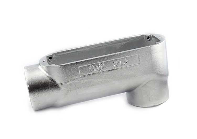 Rigid and IMC Conduit Body, Type LB, Malleable Iron, Size 4  Inch