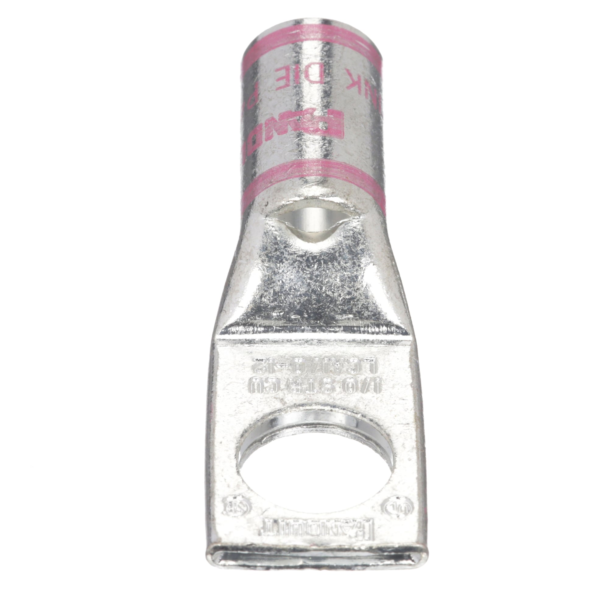 Copper Compression Lug, 1 Hole, 1/0 AWG,