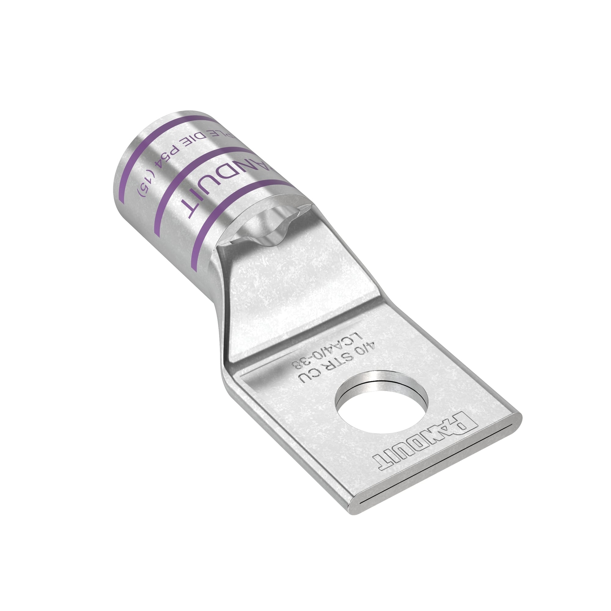 Copper Compression Lug, 1 Hole, 4/0 AWG,