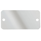 Marker Plate, 304 SS, 2 Hole, 3.5IN x 1.7