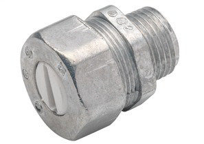 Connector, UF, Zinc Die Cast, Size 3/4 Inch