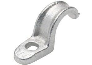 Strap, One Hole Pipe, Aluminum, Size 1 1/4 Inch