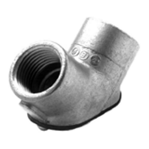 Pull Elbow, Rigid to Rigid, Zinc Die Cast, Size 3/4 Inch