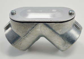 Pull Elbow, Rigid to Rigid, Zinc Die Cast, Size 1 Inch