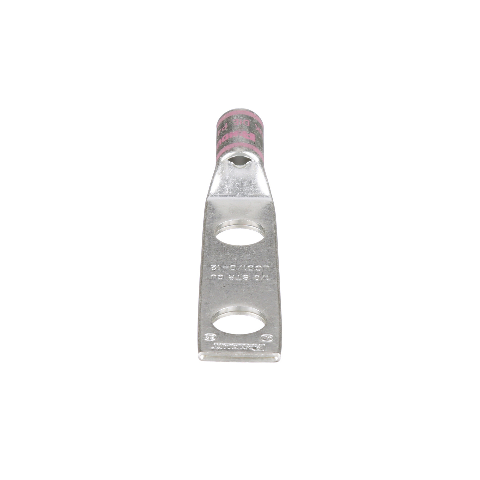 Copper Compression Lug, 2 Hole, 1/0 AWG,