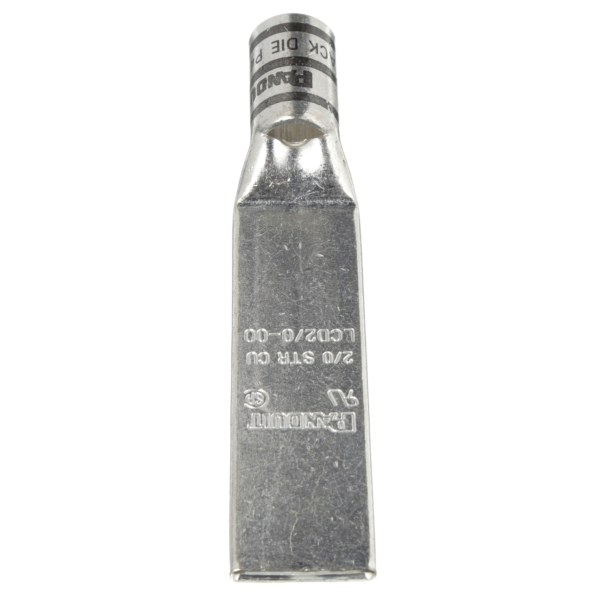 Copper Compression Lug, Long Blank Tongu