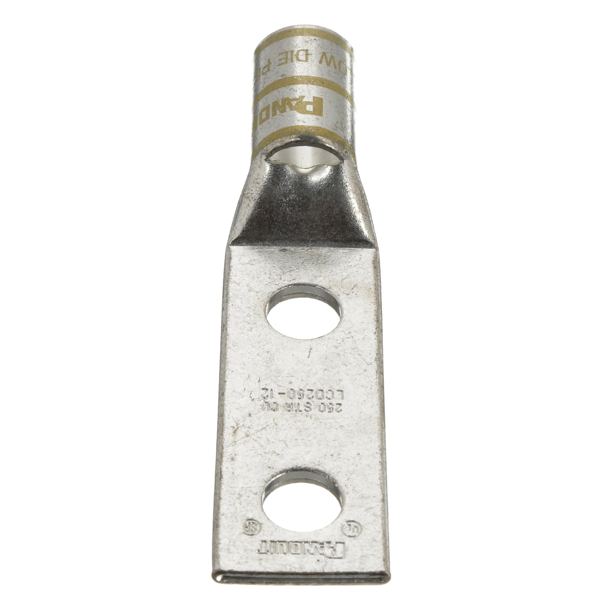 Copper Compression Lug, 2 Hole, 250 kcmi