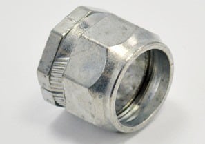 Connector, Compression, Zinc Die Cast, Size 3/4 Inch