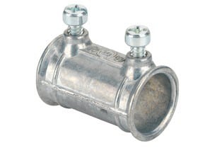 Coupling, Set Screw, Zinc Die Cast, Size 1/2 Inch