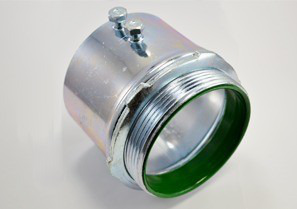 Connector, Set Screw, Steel, Insulated Throat, Size 3-1/2 Inch