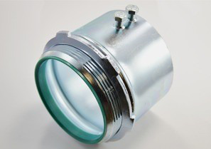 Connector, Set Screw, Steel, Insulated Throat, Size 4 Inch
