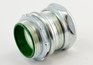 Connector, Compression, Steel, Insulated Throat, Size 1 Inch