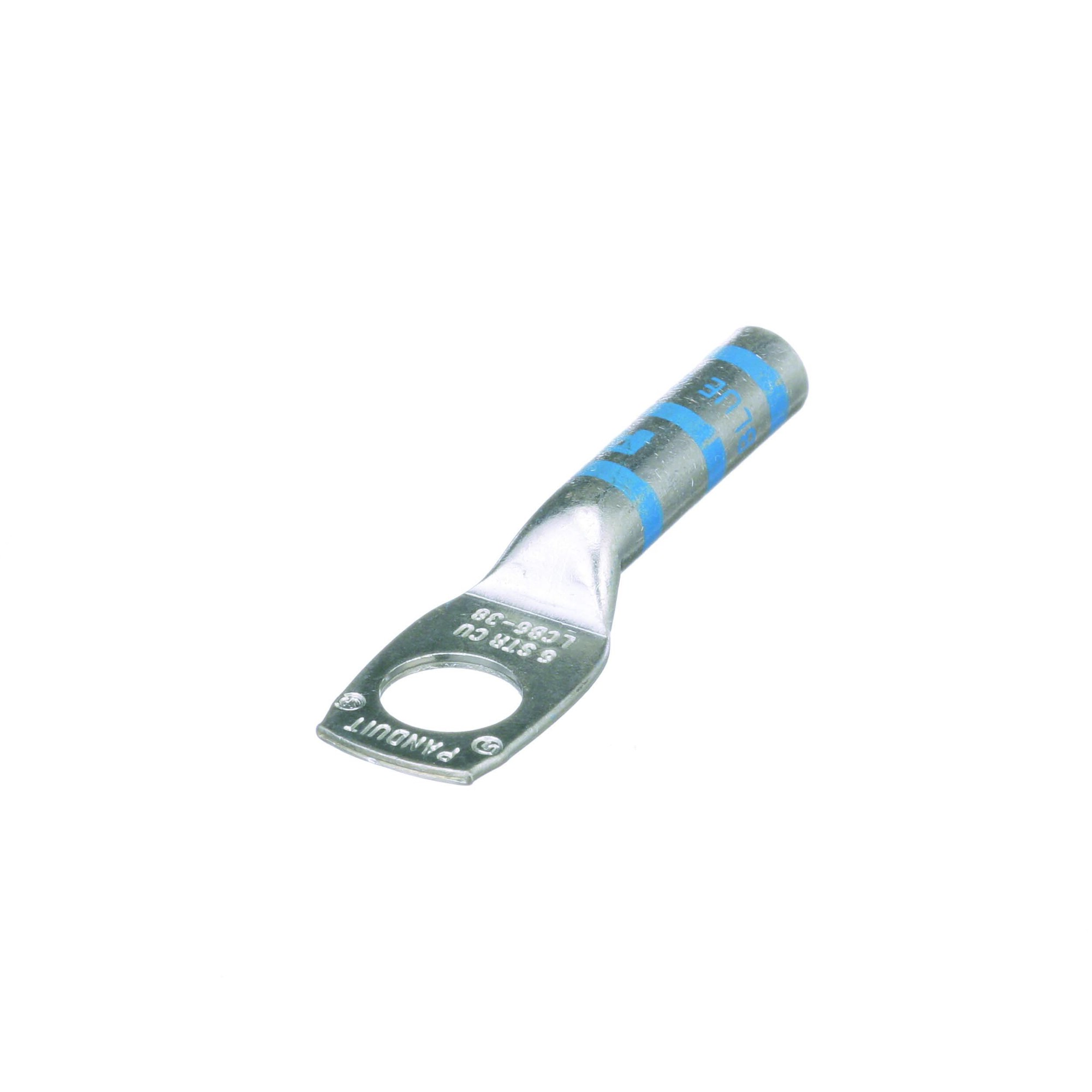 Copper Compression Lug, 1 Hole, #6 AWG, 