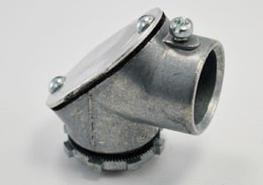 Set Screw Connector Pull Elbow, Zinc Die Cast, Size 3/4 Inch