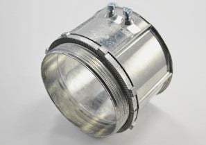 Connector, Set Screw, Zinc Die Cast, Size 4 Inch