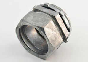 Connector, Compression, Zinc Die Cast, Size 1 1/2 Inch
