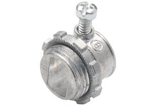 Connector, Set Screw, Zinc Die Cast, Size K.O. 1/2 Inch