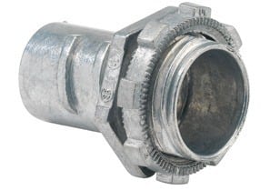 Connector, Screw-In, Zinc Die Cast, Flex Size 1-1/4 Inch