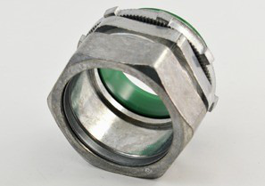 Connector, Compression, Zinc Die Cast, 105 Degree C Insulated Throat, Size 2 Inch
