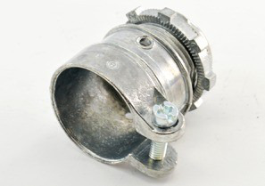Connector, Squeeze, Zinc Die Cast, Insulated Throat, Trade Size 1 Inch