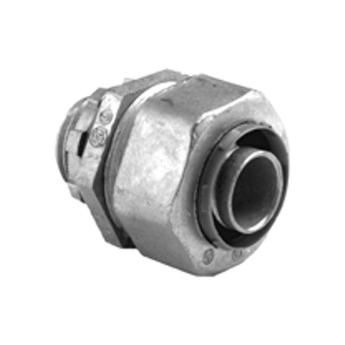 Connector, Liquid Tight, Zinc Die Cast, Insulated Throat, Size 3/4 Inch