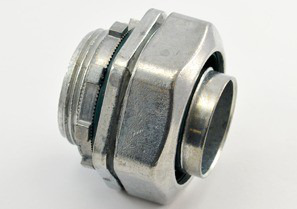 Connector, Liquid Tight, Zinc Die Cast, Insulated Throat, Size 4 Inch