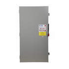 Eaton Enhanced visible blade single-throw safety switch, 400 A, NEMA 1, Painted steel, Class H, Neutral, Three-pole, Four-wire, 240 V, Max Hp: 50, 125/ 50 hp (3PH @Std, TD/250 Vdc), (2)#1/0-(2)300 kcmil or (1)#1/0-(1)750 kcmil Al