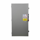 Eaton Heavy duty single-throw fused safety switch, 400 A, NEMA 1, Painted steel, Class H, Fusible without neutral, Three-pole, Three-wire, 600 V, Max Hp: 250, 350 hp (3PH @480/600 V), (2)#1/0-(2)300 kcmil; or (1)#1/0-(1)750 kcmil Al