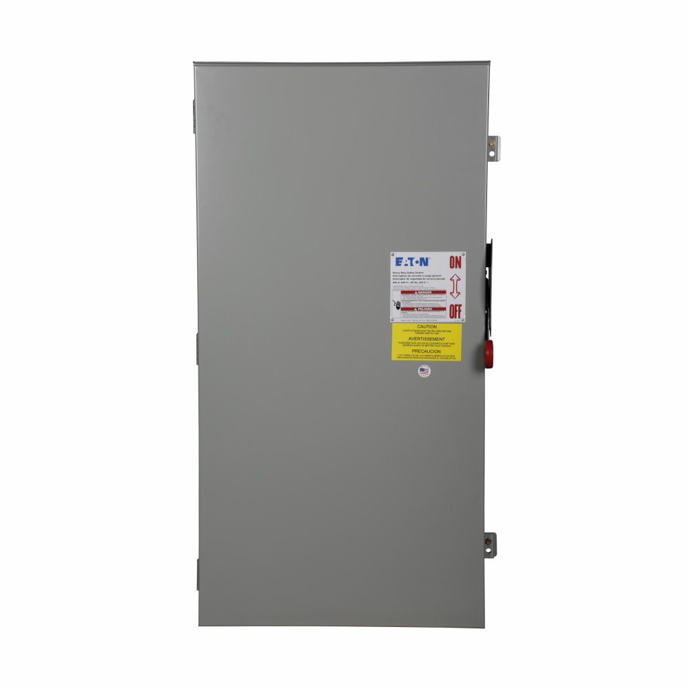 Eaton 400A/3P HD Fusible Safety Switch 600V w/Neut Nema 3R**