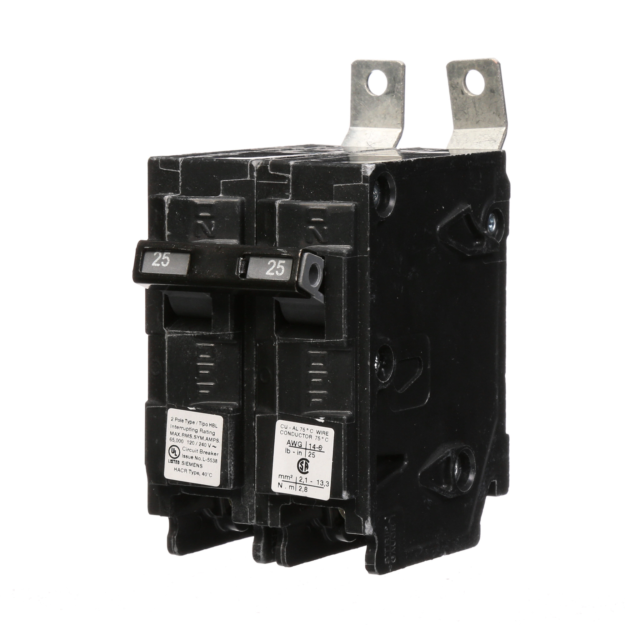 BREAKER 25A 2P 120/240V 65K HBL 65 KAIC