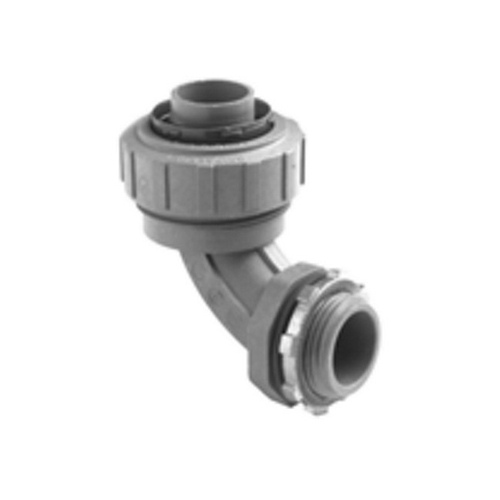 Connector, Liquid Tight, 90 Degree Non-Metallic, Size 1 1/2 Inch