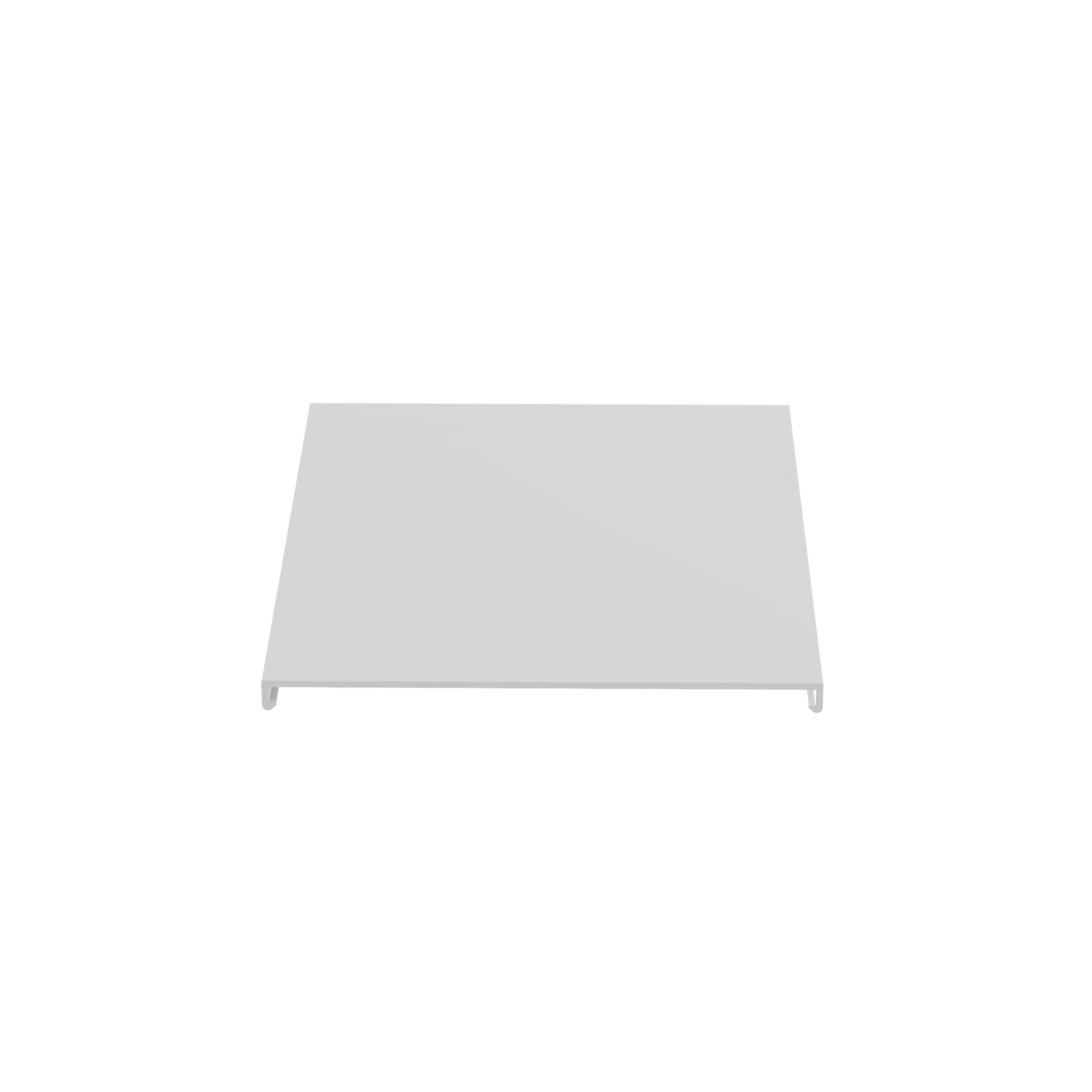 C6WH6 Type C Flush Wiring Duct Cover, 6 ft L x 6-1/4 in W x 0.37 in H, PVC, White