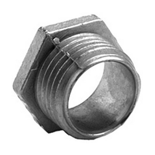 Nipple, Conduit, Zinc Die Cast, Insulated Throat, Size 1/2 Inch