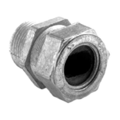 Service Entrance, Cable Connector, Zinc Die Cast, Grommet Opening Size .406 x .688 Inch