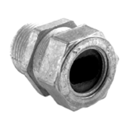 Service Entrance, Cable Connector, Zinc Die Cast, Grommet Opening Size .865 x 1.325 Inch