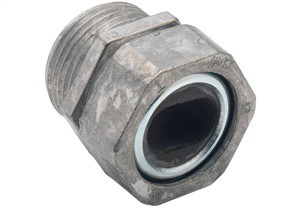 Service Entrance, Cable Connector, Zinc Die Cast, Grommet Opening Size .875 x 1.475 Inch