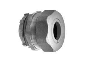 Connector, Cord Grip, Straight, Zinc Die Cast, Size K.O. 1/2 Inch, Cord Range .500 Inch - .625 Inch