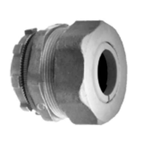 Connector, Cord Grip, Straight, Zinc Die Cast, Size K.O. 3/4 Inch, Cord Range .500 Inch - .625 Inch