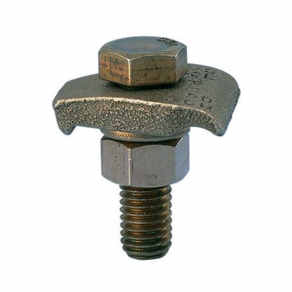Bronze Grounding Clamp, #8 SOL-#4 STR   