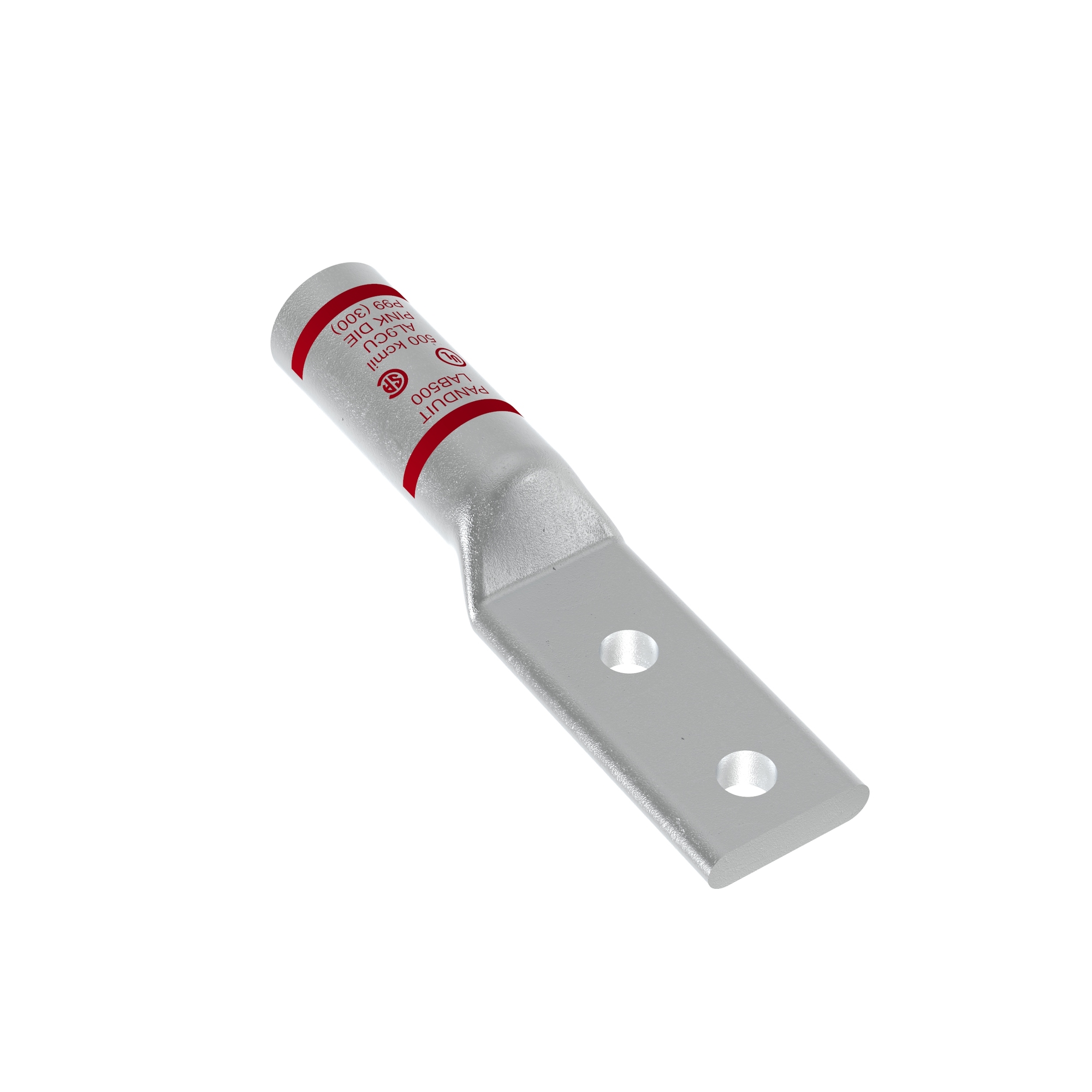Aluminum Compression Lug, 2 Hole, 2/0 AW